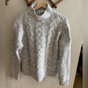 Madewell Light Gray Turtleneck Sweater